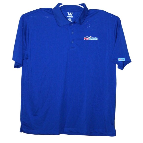 Wear Guard PetSmart Employee Polo Shirt Mens XL Royal Blue Uniform Work Logo - Picture 1 of 5